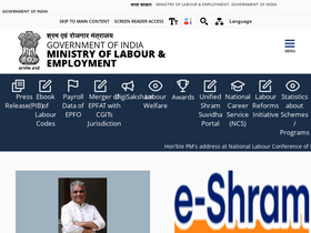 'labour.gov.in' screenshot