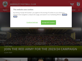 'barnsleyfc.co.uk' screenshot