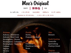 'moesoriginalbbq.com' screenshot