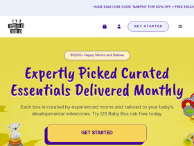 babybox123.com homepage screenshot