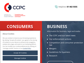 'ccpc.ie' screenshot