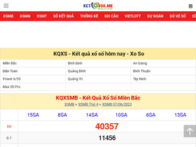 'ketqua.me' screenshot