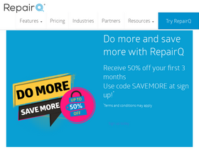 'repairq.io' screenshot