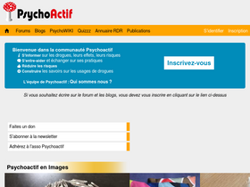 'psychoactif.org' screenshot