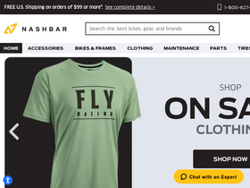 'nashbar.com' screenshot