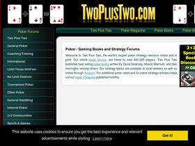 'twoplustwo.com' screenshot