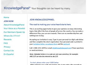 'knowledgepanel.com' screenshot