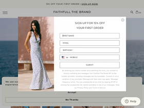 'faithfullthebrand.com' screenshot