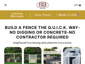 snapfence.com homepage screenshot