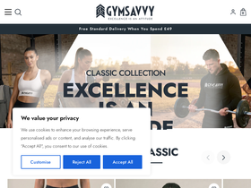 Gymsavvy homepage screenshot