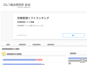 'hm-golf.com' screenshot