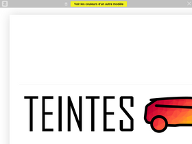 'teintes.fr' screenshot