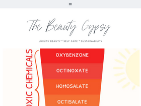'thebeautygypsy.com' screenshot
