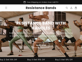 resistancebands.shop homepage screenshot