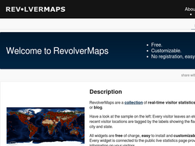 'revolvermaps.com' screenshot