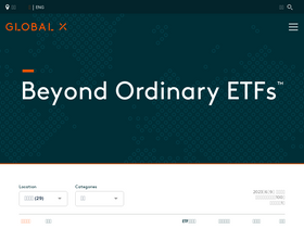 'globalxetfs.co.jp' screenshot
