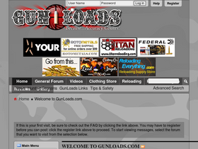 'castboolits.gunloads.com' screenshot