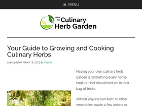 'howtoculinaryherbgarden.com' screenshot