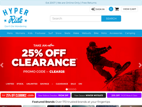 'hyperride.co.nz' screenshot