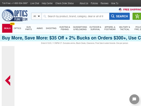 'opticsplanet.com' screenshot