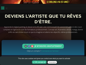 'digitalpainting.school' screenshot