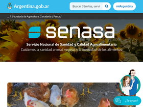 'senasa.gob.ar' screenshot