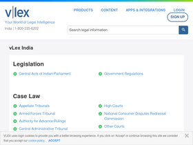 'vlex.in' screenshot
