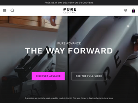 'pureelectric.com' screenshot