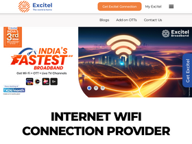 'excitel.com' screenshot