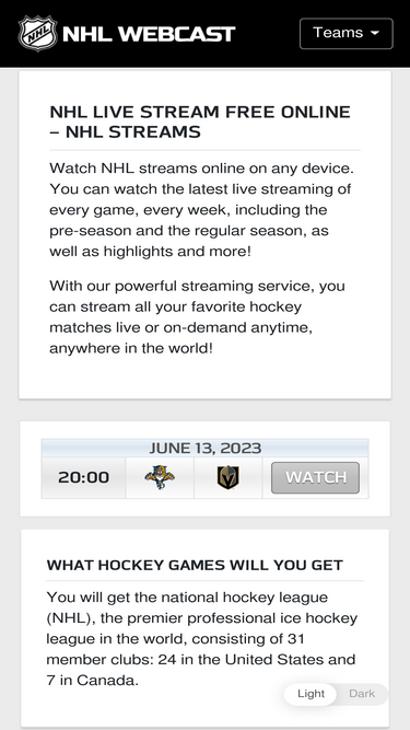 Reddit NHL Streams, Live NHL Streams