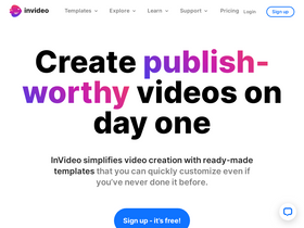 InVideo AI - InVideo AI-人工智能视频创作和剪辑工具