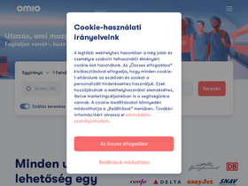 'omio.hu' screenshot