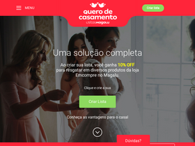 'querodecasamento.com.br' screenshot