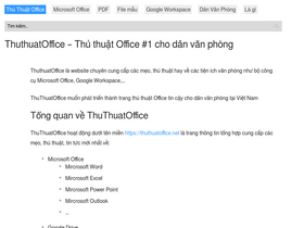 'thuthuatoffice.net' screenshot