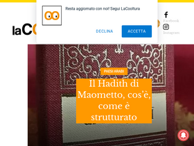 'lacooltura.com' screenshot