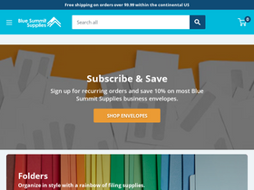'bluesummitsupplies.com' screenshot