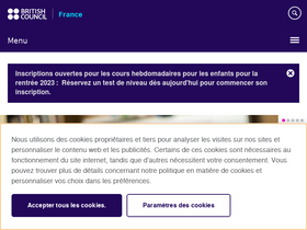 'britishcouncil.fr' screenshot