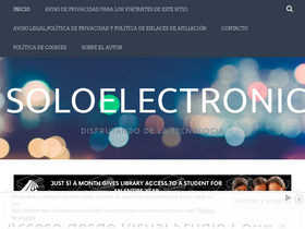 'soloelectronicos.com' screenshot