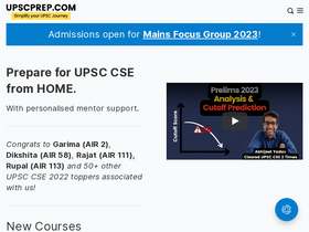'upscprep.com' screenshot