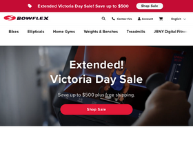 'bowflex.ca' screenshot