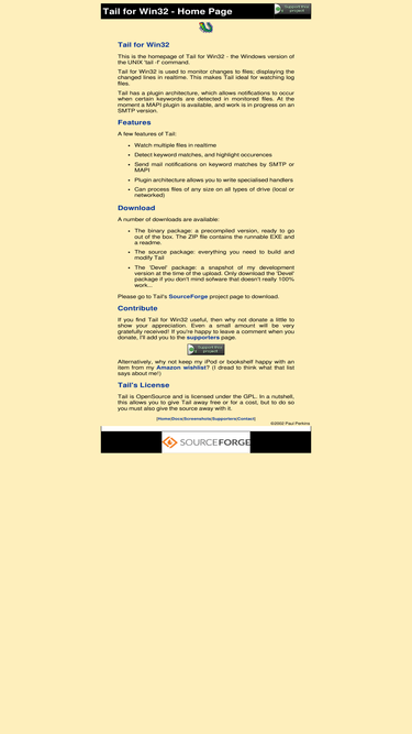 tailforwin32.sourceforge.net