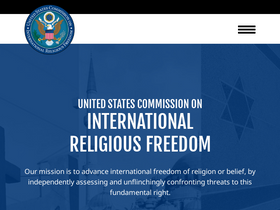 'uscirf.gov' screenshot