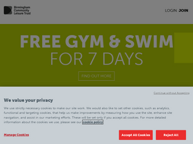 'birminghamleisure.com' screenshot