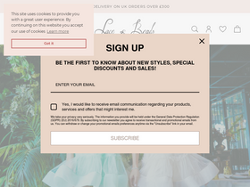 'laceandbeads.co.uk' screenshot