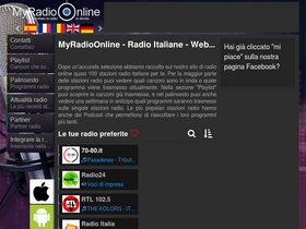 'myradioonline.it' screenshot
