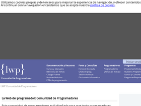 'lawebdelprogramador.com' screenshot