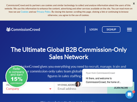 'commissioncrowd.com' screenshot