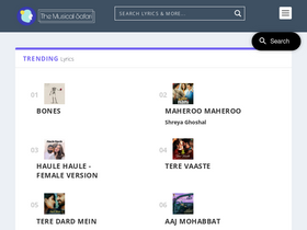 'themusicalsafari.com' screenshot