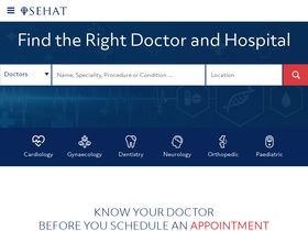 'sehat.com' screenshot
