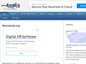 'manytools.org' screenshot
